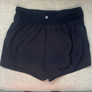 Black high waisted Lululemon shorts